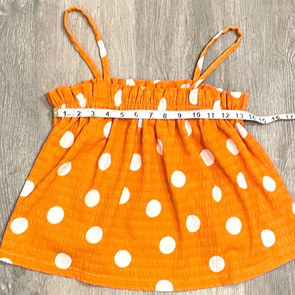 Current Air Los Angeles Polka Dot Smocked Tank Top (XSP) - Picture 5 of 6